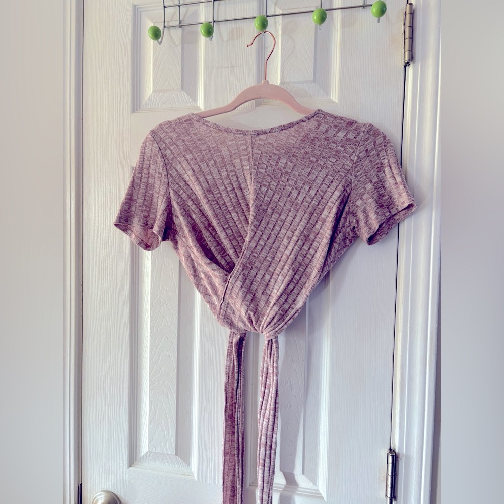 Wrap crop top